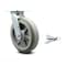 Service Caster 8 Inch Thermoplastic Rubber Swivel Caster with Roller Bearing and Swivel Lock SCC-30CS820-TPRRF-BSL - alternate 1